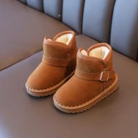 Botas De Nieve Para Niños Y Niñas Marrón Gris Rosa Y Rosa Suaves Y Gruesas Para Invierno Zapatos Planos De Algodón Para Niños - details 15