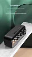 Altavoz Bluetooth inalámbrico FM Radio caja de sonido escritorio reloj despertador subwoofer reproductor de música TF tarjeta Bass altavoz boom para todos teléfono - details 3