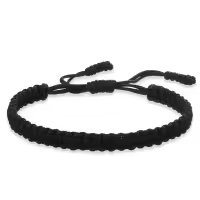 Pulsera De Hilo Tejido a Mano En Rojo Y Negro Amuleto Budista Para Mujeres Y Niñas Joyería De La Suerte Pulsera De Cordón Tíbetana Clásica - details 2