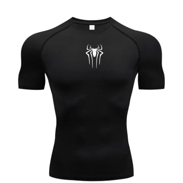 Camiseta De Compresión Para Hombre Fitness Gimnasio Super Héroe Deporte Correr Rashguard Tops Camiseta Secado Rápido Manga Corta Para Hombre - 1