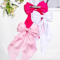 Diademas De Satén Sólido Para Niñas Colores Rosa/Negro/Blanco Accesorios De Cabello Para Mujer Diadema De Clip De Moda Para Primavera - details 7