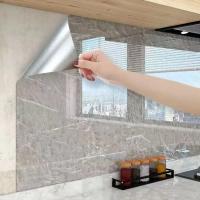 Papel Tapiz Vinilo Antigoteado De Marmol Autoadhesivo Impermeable Para Decoración De Cocina Resistente a La Humedad Y Moho - details 0