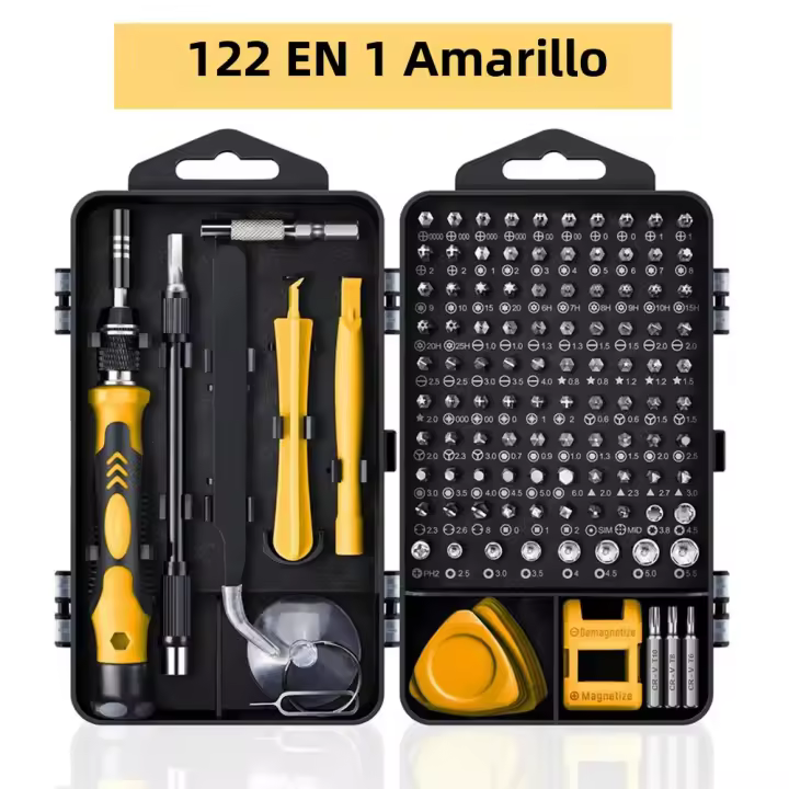 Kit De Herramientas De Reparación Preciso 140PCS Con Destornillador Magnético De 118 Piezas Para Computadora Laptop Teléfono - 1