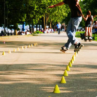 Marcadores De Patinaje En Plástico De 8cm Conos De Entrenamiento Para Fútbol Y Roller Accesorios De Obstrucción En Carretera - details 2