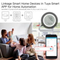 Sensor De Temperatura Y Humedad Moes Con Pantalla LCD Control Remoto ZigBee Hub Gateway Tuya Smart Para El Hogar Inteligente - details 4