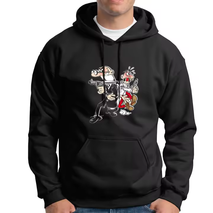 Sudadera con capucha Mortadelo y Filemon. Profesor Bacterio. Señor Super. Ofelia. Ibañez. Varios colores. Todas las tallas. - 1
