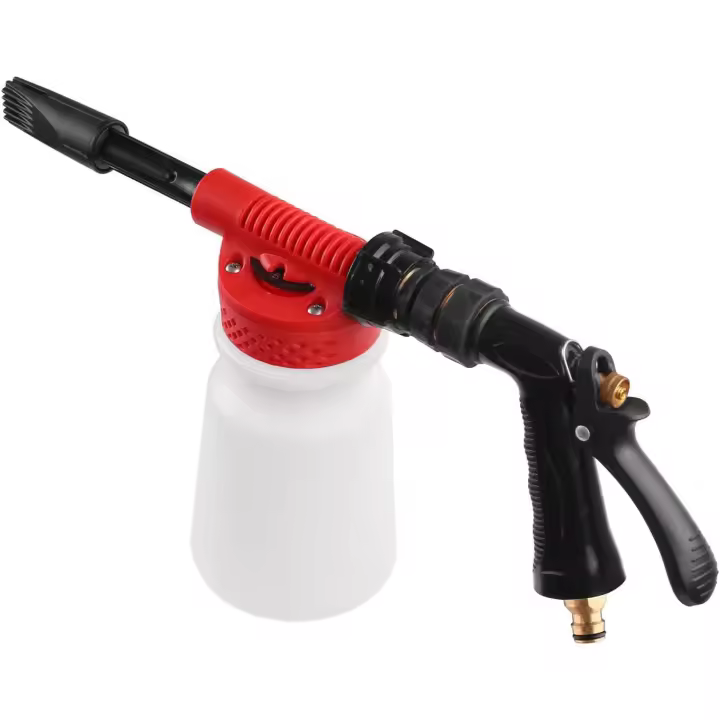 Pistola de espuma para limpieza de automóviles, lanza rociadora de espuma para nieve, lavadora de agua y jabón, espuma para lavado de automóviles a presión de 900 ml - 1