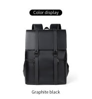 Mochila Negra De Cuero Genuino Para Hombre Bolsa De Viaje Casual Gran Capacidad Para Portátil De 14 Pulgadas Mochila Deportiva Con Manija Suave Estilo Preppy - details 13