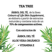 Cream Árbol del Tete, Crema Natural con Arbol de Te 100 mL Colors Of Life Cream Árbol del Tete, Antibacterial, Cream Antiséptica Loción Corporal Árbol de té, Cream Acné - details 0