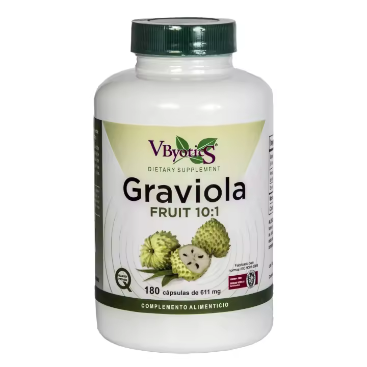 Vbyotics Graviola Fruto 10:1 180 Vcaps - Suplemento - 1