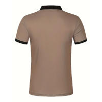 Camisa Polo Hombre Verano Ajustada Manga Corta Deportiva Casual Con Botones Estampado 3D Digital Smart Casual Polyester - details 2