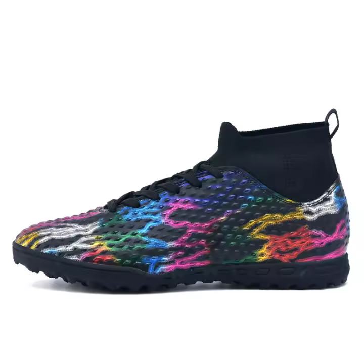 Tacos de fútbol para hombres jóvenes, zapatos de fútbol para exteriores/interiores, botas de fútbol de tacos altos - 1