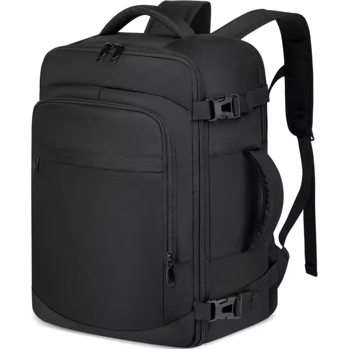 Mochila Viaje Cabina Avion 40x20x25 para Ryanair Equipaje de Mano 40x20x25 Ryanair Mochila Cabina para Ryanair, de Viaje Ryanair 40x20x25 Mochilas Hombre Mujer para Ordenador Portátil 20L Negro - 1