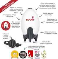 Rockit Rocker recargable - Ayuda para dormir para bebés balancea suavemente cualquier cochecito o cochecito, velocidad ajustable – Se adapta a todos los cochecitos y cochecitos para crear un bebé - details 1