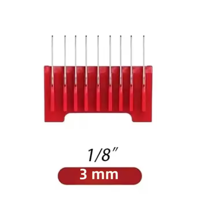 Juego De 8 Piezas De Peine Metálico Para Animales Compatible Con Cortacabello Wahl Profesional Para Perros Gatos Y Caballos Arco Bravura Chromado Creativa Figura Motion - 1
