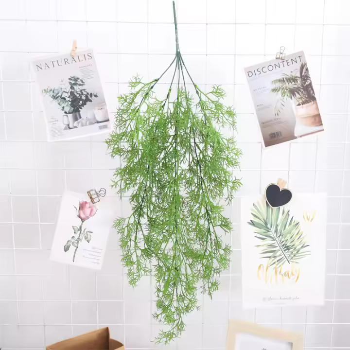 Vine Artificial De Plástico 80cm Verde Para Decoración De Fondo De Bodas Y Fiestas Enredadera Colgante Para Jardín Y Casa - 1