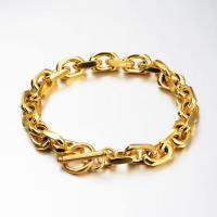 Pulsera De Cadena Para Hombre 8MM Estilo Punk Y Hip Hop Joyería De Acero Inoxidable 316L Pulsera De Moda Sencilla Y Duradera - details 3