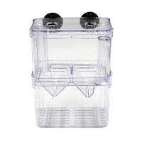 Incubador De Acuario Multifuncional Con Alcance Claro Para La Cría Y Aislamiento De Peces Tanque Para Guppies De Hatching Doble - details 3