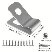 200Pcs Clip De Valla Para Ganado De Metal En Forma R De Cable De Gestión De Alambre Fijación De Valla Herramienta De Jardín - details 2