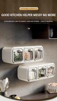 Organizador De Cocina Para Condimentos Y Especias Caja De Almacenamiento Montada En La Pared Jars Modernas Para La Casa Y Jardín - details 0