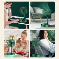 Ventilador Portátil Plegable De 6 Pulgadas Con Batería Recargable Y Altura Ajustable Silencioso De 3 Velocidades USB Telescópico Para El Piso - details 1