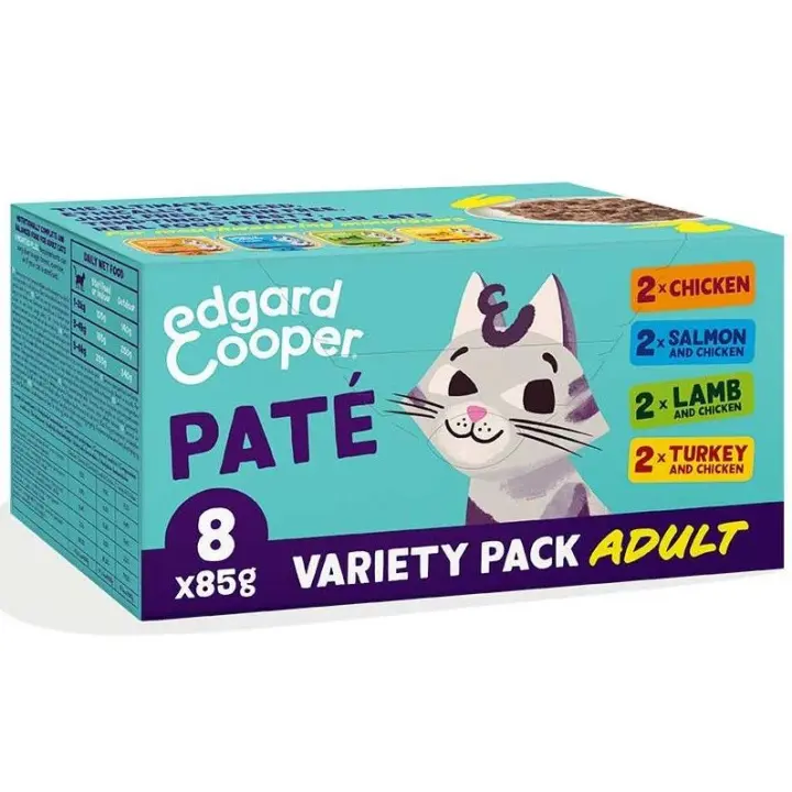 Edgard & Cooper Multipack Adult Paté para Gatos  Comida Húmeda para gatos - 1