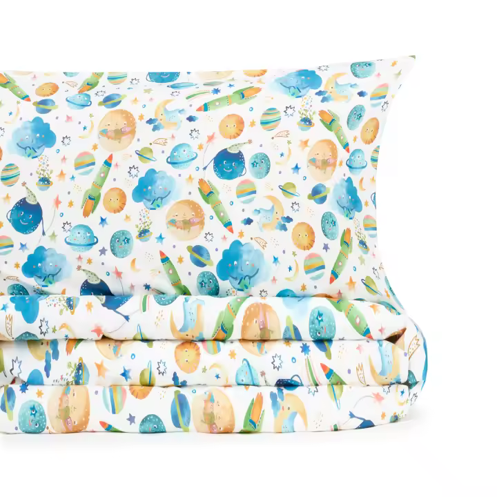 TEXTURA Funda nórdica estampado espacio cama 80-90cm 150x220cm - 1