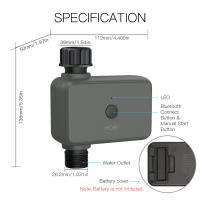 Temporizador De Riego Inteligente MOES Con Bluetooth Tuya Retraso De Lluvia Programable Con Riego Manual Y Automático - details 11