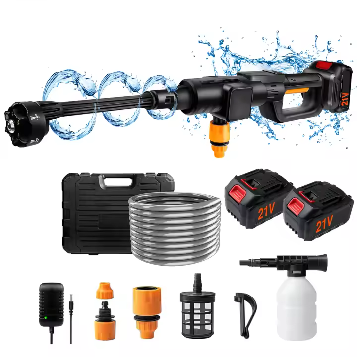 50BAR lavadora de alta presión eléctrica sin escobillas 6 en 1 pistola de lavado de coches pistola de agua para batería Makita de 18V - 1