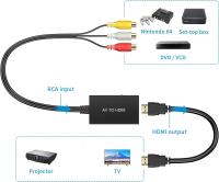 Cable adaptador de vídeo de alta definición AV a HDMI, convertidor RCA a HDMI, soporte compuesto 1080p - details 2