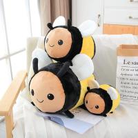 （30cm）Cute Super Soft Bee Plush Doll Toy Kawaii Bee Plush Pillow Cushion Stuffed Animal Doll Halloween Birthday Gift for Kids Boys Girls - details 0