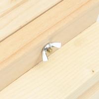 vidaXL Hotel para abejas de madera maciza de abeto 22x20x20 cm - details 6