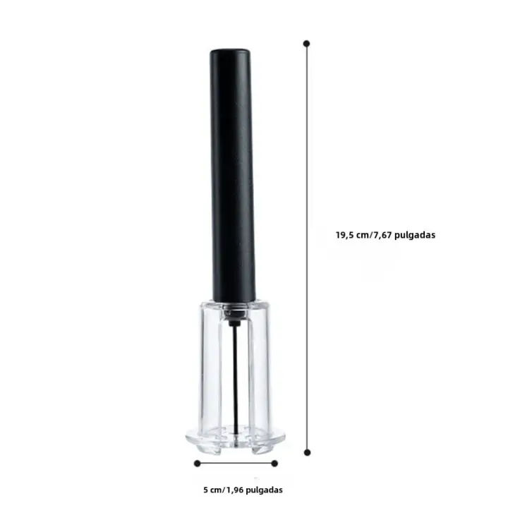 Aguja Para Botella De Vino Con Bomba De Aire Abreaguas De Acero Inoxidable Herramienta Multifuncional Para Cocina Y Bar Accesorios De Gadget Para Retirar Tacos De Vino - 1