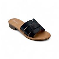 Calzados soraia, Sandalias Planas de Mujer con Tacón Bajo y Diseño Clásico, Tiras Anchas con Corte Geométrico, Estilo Elegante y Casual para Verano, Calzado Abierto Cómodo para Diario, Oficina o Salidas  Playa Playa - details 4