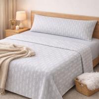 Sábanas de Coralina Térmica Serie +Home - Invierno 200g - MOD CIELO GRIS - Doble Perchado. - details 6