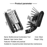 Kit De Reparación De Bicicleta X-TIGER 16 En 1 Multiherramienta Con Palas Para Neumáticos De Bicicleta Llave De Hexagonal Y Métrica Herramientas Para Ciclismo - details 7
