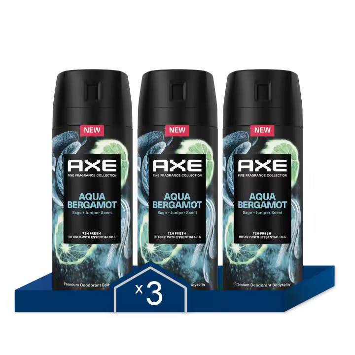 Axe Desodorante Collection Aqua Bergamot 150ml - Pack de 3 - 1