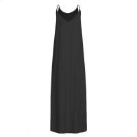Vestido Largo Maxi Bohemio De Verano Para Mujer Sin Mangas Con Vuelos Y Bolsillos Estilo Casual Con Frontera Y Halter - details 4