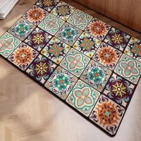 Mantel De Cocina Absorbente Con Diseño Floral Clásico Tapete De Hierro De Diatomeas Para Máquina De Café Tapete De Barra Termoinsulante Lavable Antideslizante Para El Hogar Y Hoteles - details 13