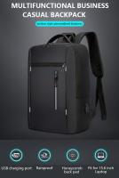 Mochila Negocios Impermeable Para Hombres Con USB Capacidad Grande Para Portátil De 15.6 Pulgadas Bolsa De Escuela Para Hombres - details 0