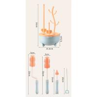 Juego De Limpieza Para Botella De Bebé Portátil 6 En 1 Con Soporte De Secado 2 Cepillos De Silicona Cepillo De Concha Y Caja De Almacenamiento - details 5