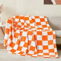 Manta Suave Y Cálida De Verano Para Sofá Cama Negra Y Blanca a Cuadros Decorativa Moderna Portátil Antipelusa De Poliéster 100% - details 1