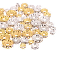 100pcs De 5/7/10mm Discos Redondos De Cristal Con Rhinestone De Acero Inoxidable 316 Para La Fabricación De Joyas Pulsera DIY - details 5