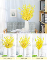Orquídea Amarilla Artificial Para Boda Decoración De Hogar Y Vajillas Phalaenopsis Plantas Puestas En Vaso DIY Flores Silken - details 0