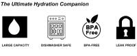 Botella De Agua Deportiva De 2.2 Litrillos Con Tapa Y Mangos Antigrado BPA Libre Reutilizable Para Adultos Botella Con Pajita - details 2