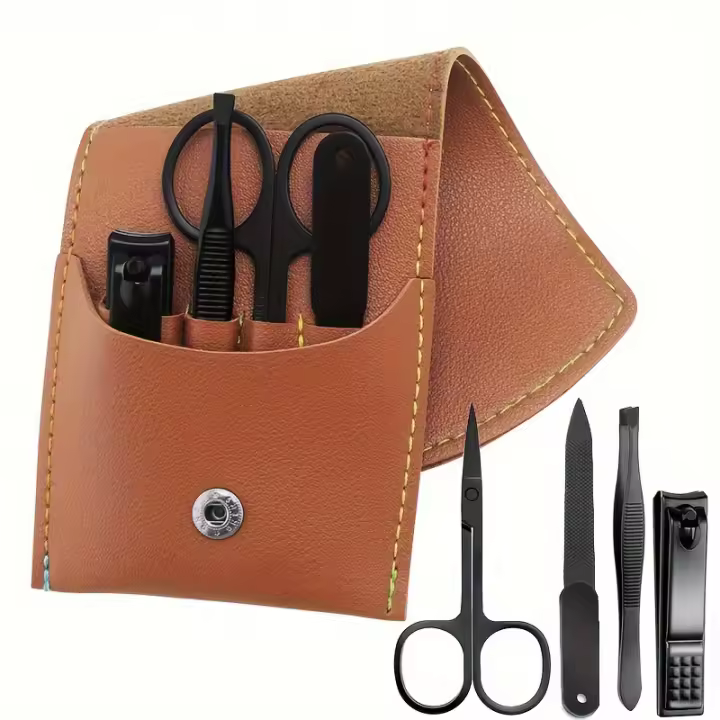 Set Profesional De Manicura Y Pedicura 4/26 Piezas Tijeras De Uñas Y Cortauñas De Acero Inoxidable Alta Calidad Portátil Herramienta De Corte Para Dedos Y Tobillos - 1