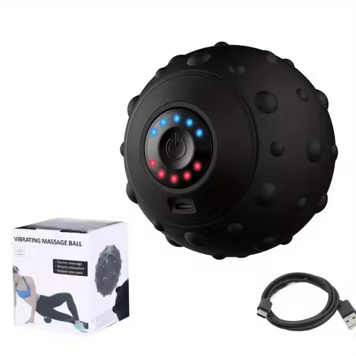 Bola De Masaje Deportiva Recargable Para Hombros Y Cuello Relajación Muscular Corporal Bola Eléctrica De Yoga Para Los Pies Y Espalda Material ABS - 1