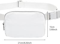 riñonera de moda para mujer, bolso cruzado para viajes, entrenamiento, correr, senderismo, para mujeres, niñas y hombres. - details 2