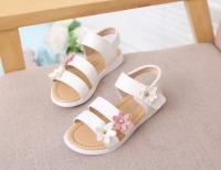 Sandalias De Verano Para Niñas 2024 Con 3 Flores Decoración Floral Transpirables Antideslizantes Talla True to Size Para Fiestas Y Vestidos - details 9