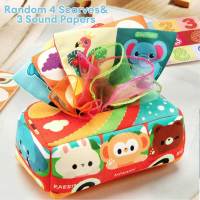Juguete Educativo Montessori De Tela Para Bebés Caja De Pañuelos Sensory Juguete De Aprendizaje Para Niños Pequeños Ejercitando Los Dedos Regalo De Cumpleaños - details 0